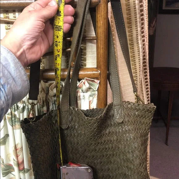Madewell Olive Woven Shoulder Bag - Picture 12 of 13